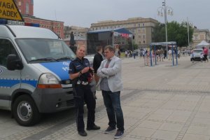 Policjanci na Częstochowskich Targach Motoryzacyjnych