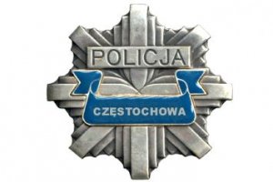 odznaka policyjna z napisem Częstochowa