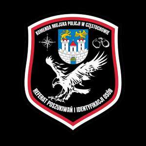 Logo częstochowskich policjantów z referatu poszukiwań